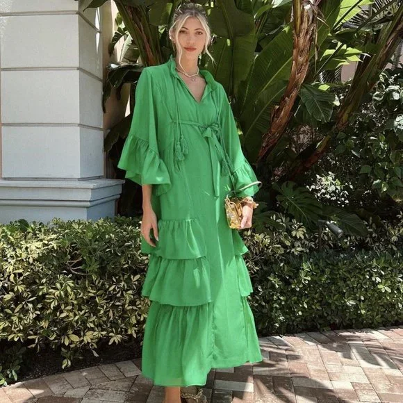 Iris Apfel x H&M Dresses Iris Apfel X Hm Green Long Flowy